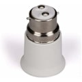 Miniatyrbillede 5 af 5: Hvid B22 til E27 adapter lampe base fatning konverter - LED pære adapter
