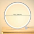 Miniatyrbillede 3 af 5: Led sengelampe Touch Ring Bordlampe Dæmpbar, Sengelampe Soveværelse 3 farver Dæmpbar 10 Lysstyrke Modern Circle Desi