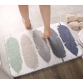 Miniatyrbillede 2 af 5: Simple Nordic Home Flocked Gulvmåtte, skridsikre absorberende gulvmåtter til entré, soveværelse og badeværelse (niveau 4, som en regnbue, 40*60 cm),