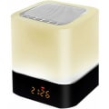 Miniatyrbilde 2 av 5: Led BT-høyttaler Multifunksjonell Touch Smart Nattlys Skrivebordslampe Vekkerklokke Musikkspiller, Flerfarget