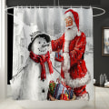 Miniatyrbild 3 av 5: Juldekoration toalettgolvmatta Fyrdelad badrumsjulmatta set, F4,