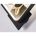 Miniatyrbilde 2 av 5: LED vegglampe, veggdekorasjon for balkong/stue/trapp/soverom/barnesoverom (svart firkant, monokrom hvitt lys)GroupM
