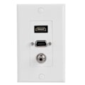 Pikkukuva 8 / 8: 3-in-1 Ääni- ja Videopaneeli DC 3.5mm Naaras HDMI & VGA Pistorasia Latauspistorasia