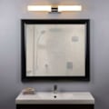 Miniatyrbillede 3 af 5: LED væglampe badeværelse spejl lys toilet moderne vandtæt makeup væglampe (sølv grå hvid lys)