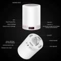 Pikkukuva 4 / 5: Herätyskello, jossa näyttöaika Tarraton Slap Light Bluetooth -kaiutin Bluetooth kaiutin yöpöytälamppu, FM-radio ja D