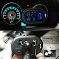 Miniatyrbild 3 av 4: 12-24V multifunktions elektronisk LCD biltermometer temperaturväckarklocka