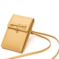 Pikkukuva 4 / 4: Pieni monipuolinen laukku, yksi olkapää Crossbody Knot monitoiminen pystysuuntainen laukku matkapuhelimelle (keltainen)