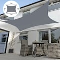 Miniatyrbilde 2 av 5: Utendørs hage vanntett skyggeseil (2X3 meter grå)，for innendørs og utendørs møbelbeskyttelse