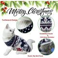 Miniatyrbild 4 av 4: Jul Hundtröja Xmas Hund Katt Vinterkläder Xmas Kattunge Turtleneck Pullover Stickat