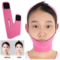 Miniatyrbild 3 av 5: Face Slimming Cheek Mask, V Face Line Chin Lift Andas Magen Upp Skrynkla Sömnmask Rem(Rosa) -