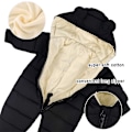 Pikkukuva 3 / 5: Lasten untuvahupullinen baby 73cm black