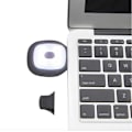 Miniatyrbilde 3 av 4: Beanie med LED-lampe USB - Grå