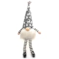 Pikkukuva 1 / 11: Christmas High Hat Dwarf Gnome för Doll Ornaments Belysning Söt tecknad Dwarf El Gray - A