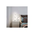 Miniatyrbild 3 av 5: Sänglampa för sovrum med vitt skal dimbar intelligent touch-skrivbordslampa dimbar trefärgsknapp，Lämplig för sovrum, s