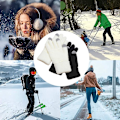 Miniatyrbild 5 av 5: Vinter Touchscreen Handskar Varmstickade handskar Elastiska manschett Vinterhandskar style 1