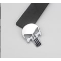 Pikkukuva 3 / 3: Punisher-auton logo kallo auton tarra metalli modifioitu kori tarra sivutarra hännän etiketti (hopea musta suu)