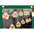 Miniatyrbillede 3 af 3: 10 LED Solar String Lights, 【Solar Powered】 Udendørs og indendørs Fairy Lights，Juledekoration (julesnemand)