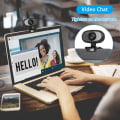 Miniatyrbild 4 av 5: Svart USB kamera, HD, Clip-on, Mikrofon, Mikrofon, Video