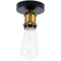 Miniatyrbilde 1 av 4: Retro industriell stil metall E27 taklampe for soveromsbelysning Stue taklampe, messing - messing