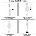 Pikkukuva 4 / 5: Fermentation Bung Plus Stopper Fermentointiputket Muoviset kuplilaitteen käymispakoventtiilit SAS Airlock Bubbler Transpa