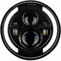 Pikkukuva 3 / 5: Moottoripyörän auton ajovalo 12V/24V 7 tuuman pyöreä LED-ajovalon otsalamppu, sopii 7 tuuman Jeep Wrangleriin, retrosuuntavilkku