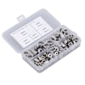 Miniatyrbillede 5 af 8: 100 stk. Flade Knurlede Nitter M3 M4 M5 M6 M8 Aluminium Legering Fastgørere til Køretøjer