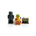 Miniatyrbillede 4 af 5: Ananas hus med æske simulation harpiks håndværk tegneserie animation akvarie landskabspleje