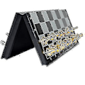 Miniatyrbild 2 av 2: Stort vikbart magnetschack