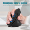Miniatyrbilde 8 av 8: 2,4 GHz Trådløs Ergonomisk Vertikal Spillmus for PC/Bærbar PC - 1600 DPI, Oppladbar