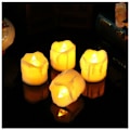 Miniatyrbillede 4 af 5: LED stearinlys, realistisk voks flammefri stearinlys med timer og batterier inkluderet, perfekt til bryllup, fest, jul [2