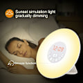 Miniatyrbild 4 av 5: Home Sunrise Wake-up Light Clock Wake-up Light (europeisk standard)，för sovrum, vardagsrum