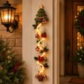 Lysende jule-dørhængere DIY-håndværkssæt, lysende juledekoration Christmas tree