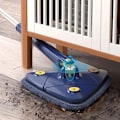 Miniatyrbilde 4 av 5: 360 graders roterende multifunksjonell rengjøringsmoppe Blue 1PC Fiber cloth