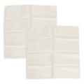 Miniatyrbilde 2 av 8: HT 24 stk firkantede satengservietter 17x17 tommer myke og blanke servietter til bryllup, fester og seremonier i hvit farge. White