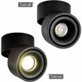 Miniatyrbillede 2 af 5: Sort og hvid foldbar COB LED spotlight (sort neutralt lys 10W)