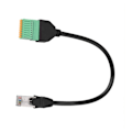 Miniatyrbild 7 av 8: RJ45 Han till 8-stifts fjäderkontakt Terminalblock Adapterkabel