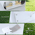 Miniatyrbillede 4 af 6: PU Læder Golf Rangefinder Etui med Karabinhage for Nem Transport