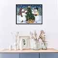 Pikkukuva 2 / 4: Tee itse 5d Diamond Painting Lumiukko Kristalli strassit Kirjonta Jouluinen Ristipistomaalaus timanteilla Seinätarra F