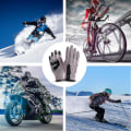 Miniatyrbilde 5 av 5: Berøringsskjermhansker Sykkelhansker Løpehansker Vintervarme sportshansker Herre Dame Vindtette Vanntette Vinterhansker For Sykling, Fotturer, Ski pink S