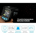 Miniatyrbillede 4 af 5: Industrielt digitalt infrarødt termometer Håndholdt infrarødt LCD-temperaturmåler Berøringsfri IR-pyrometer Hygrometer Indu