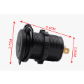 Miniatyrbilde 2 av 5: Bil, motorsykkel, bobil, båt, 4.2A billader, dobbel USB, billader med dobbel åpning, modifisert tilbehør (oransje lys),