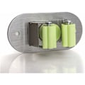 Miniatyrbillede 3 af 5: Stykker 3M limmoppeholder Perforeret 304 rustfrit stål moppeklip krogfri, til hjemmekøkken, toilet, badeværelse