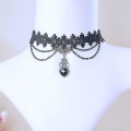 Pikkukuva 3 / 3: Goottilainen viktoriaaninen naisten Tassel Choker -kaulakoru