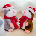 Miniatyrbilde 4 av 5: Talende hamster, interaktivt utstoppet plysjdyr som snakker leketøy, gjentar stemmen din Light brown