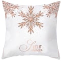 Pikkukuva 1 / 2: Julkuddfodral Rosa & Grå Örngott Xmas Snowflake Soffdekor #8