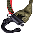 Miniatyrbillede 7 af 8: Udendørs CS Essential Gun Rope Taktisk Mission Rope Elastisk Sikkerhedstov Midje Beskyttelse Deluxe Version (Grøn (SL-21-OD)) Green