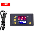 Miniatyrbillede 4 af 5: 12v temperaturregulator dual led digital display smart termostat mikro temperatur kontrol board velegnet til indendørs