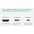 Pikkukuva 2 / 5: HDMI-liitinsovitin, 2-pakkainen kullattu naaras-naaras 4K HDMI-liitin HDMI-laajennus, 3D 4K Ethernet -tuki