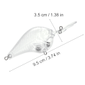 Miniatyrbilde 5 av 8: Fiskesaker 1 Pakke med 10 DIY Fargeløse Embryo Stein Fiske Agns