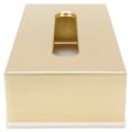 Miniatyrbillede 7 af 8: 304 rustfrit stål vævkasse guld rektangulær vævkasse nordisk kreativ enkel hjem kreativ servietkasse
